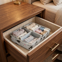 Organisateur de tiroir en feutre le plus vendu pour sous-vêtements, boîte de rangement compacte pour commode, placard et armoire