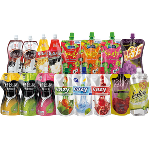 ジュースソーダ液体ドリンク飲料包装カスタム型スタンドアップポーチバッグスパウト付き - Product Image 5