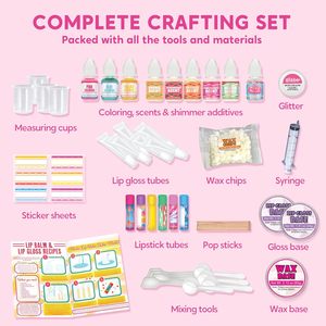 Kit per la creazione di balsamo per le labbra per bambini crea il tuo balsamo per le labbra e Set di Gloss per il trucco fai da te presente per il Kit scientifico per ragazze - Product Image 2