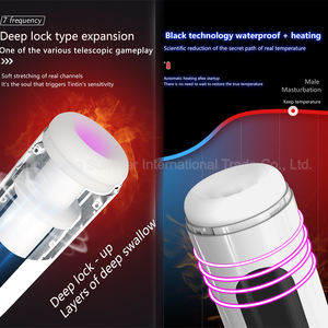 자동 텔레스코픽 진동 딜도 7-남성의 친밀한 요구를위한 주파수 ABS + TPE 남성 자위대 - Product Image 2