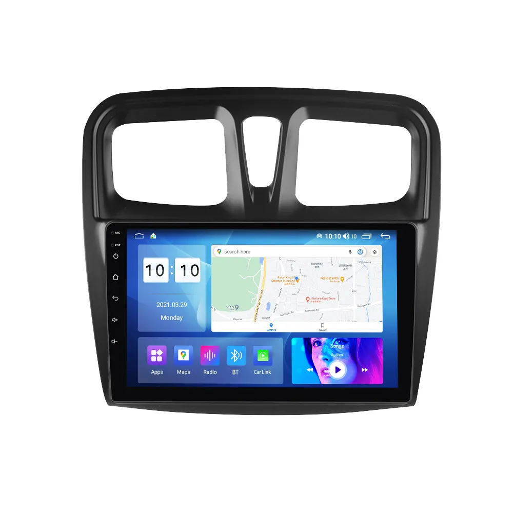 Mekede Android 11 8 128G 2din Autoradio Voor Renault Logan Dacia Logan 2 2014-2019 Auto Gps Auto-Play Dsp Rds Stereo Android