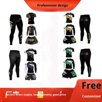 Vente en Gros : Combinaison de Combat MMA à Séchage Rapide, Design Quatre Pièces pour Arts Martiaux Mixtes, Course et Entraînement de Boxe, Logo Frontal