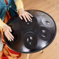 Mini Handpan 18 pouces 9 tons D mineur Kurd en acier inoxydable résistant à l'eau, tambour monocouche – Vente en gros/OEM/Direct Usine