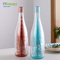 Ensemble de vin portable pour camping en plein air tasse à vin rouge en plastique verre à champagne transparent lumière amovible gobelet pliant de luxe pour l'extérieur