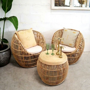 Factory Price Handmade Eco Friendly Modern Luxury Bamboo Rattan <b>Outdoor</b> Dining <b>Sofa</b> Set for Living Room - Product Image 1