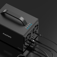 Carcasa MAIWO K35274A de Aluminio para Cuatro Unidades de Disco Duro USB 3.2 Gen2 Tipo-C, 10 Gbps, Software RAID para Discos Duros SATA de 3.5 Pulgadas, Compatible con Windows 8/10/11 y MacOS