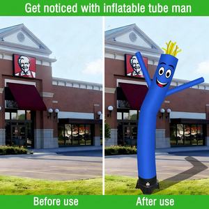 Gonfiabile Personalizzato a Forma di Uomo Tubolare per Eventi di Apertura Negozio MOQ=1 Pubblicità Gonfiabile a Basso Prezzo Riutilizzabile Molto Richiesto - Product Image 3