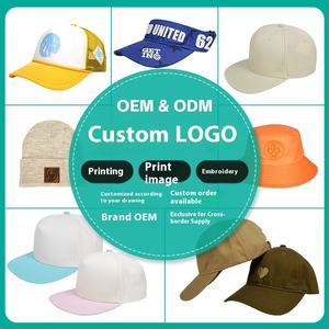 หมวกแก๊ปเบสบอลปีกหมวกแบบแข็งปักโลโก้สำหรับพนักงานป้องกันแสงแดดโฆษณาหมวกสีดำ - Product Image 3