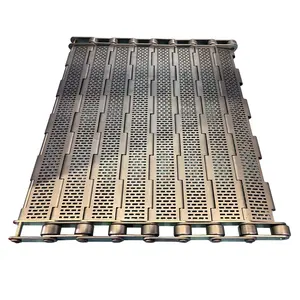 Stainless Steel Chain Plate Belt Transporting Frozen and Cooking Food for Food Conveyor