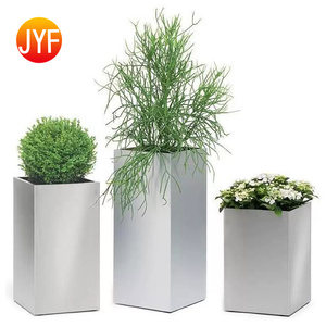EL427 Luxury Stainless Steel <b>Flower</b> Pot for Hotel Mall Landscape Interior and Exterior Jardinera De Metal EL427 Stainless Steel - Product Image 3