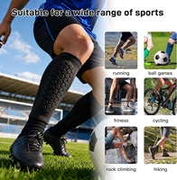 Nouveauté : Manchon de protection respirant et antidérapant pour protège-tibias de football avec protection de la cheville