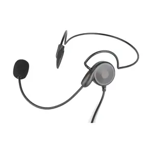 Ecouteurs légers avec micro et interrupteur Vox/Ptt pour Motorola, Radio bidirectionnelle, casque derrière la tête