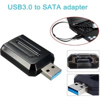 Adaptador USB 3.0 a SATA/Convertidor USB 3.0 a eSATA de Material ABS con Chipset JM539, Intercambiable en Caliente