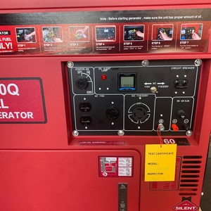 Générateur diesel silencieux HIC HIC-8GF 230V 50Hz refroidi par air, démarrage électrique, usage commercial - Product Image 2