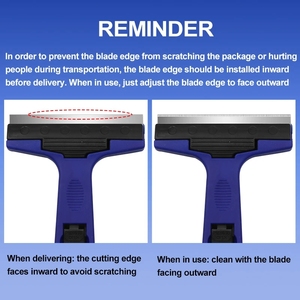 OEMクリーニングショベルカッター ポータブルクリーニングナイフ ガラス床タイルスクレーパーブレード シーム除去 家庭用キッチンハンドツール - Product Image 6