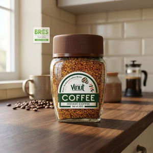 กาแฟอาราบิก้าแท้แบบฟรีซดราย รสขม บรรจุขวดโหล 60 กรัม VINUT รับผลิตแบบ OEM ODM แบรนด์ส่วนตัว ได้รับการรับรองฮาลาล กาแฟเวียดนาม - Product Image 2