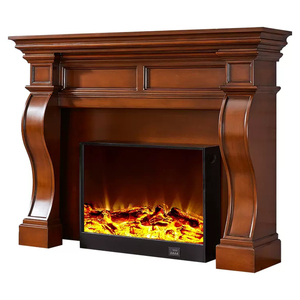 Caminetto Elettrico Decorativo per Casa con Telecomando, Effetto Fiamma LED e Inserto a Legna Finta per Arredamento Domestico - Product Image 1