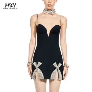 스팟 도매 패션 고품질 붕대 페르시 다이아몬드 칵테일 드레스 여성의 공식적인 행사 섹시한 파티 슬링 드레스