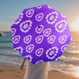 Custom Personalized Golf <b>Umbrella</b> With Floral Design Waterproof and Windproof Feature for Golfers and Sports Events - Product Image 3