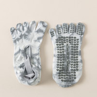 Chaussettes de yoga personnalisées 2026 avec logo, cinq doigts, antidérapantes, respirantes, en coton, pour femmes, pour le yoga et le Pilates