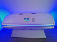Nouveau masseur corporel moderne de luxe en PVC avec fonction musicale pour salon de beauté, clinique, modèle Xianli GD