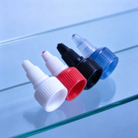 Bouchons à visser jetables en PP (18mm/20mm/24mm/28mm) avec fonction d'ouverture facile pour les soins de la peau liquides et l'emballage industriel