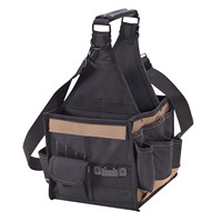 Sac banane personnalisable en polyester 600D imperméable, kit de ceinture d'électricien, sac à outils multifonctionnel avec logo robuste pour usage extérieur