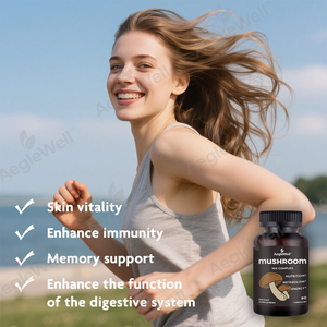 Aeglewell OEM Mantar Ekstresi Kapsülleri Aslan Yelesi <span class=keywords><strong>Reishi</strong></span> Kompleksi 10x Organik Takviye Mantar Kapsülleri - Product Image 5