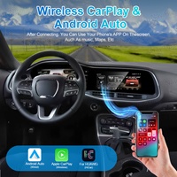 Radio Multimedia Android para Automóvil NaviHua de 12.3 Pulgadas para Dodge Challenger SRT Hellcat Hammerhead 2010-2023, Actualización del Monitor de Unidad Principal