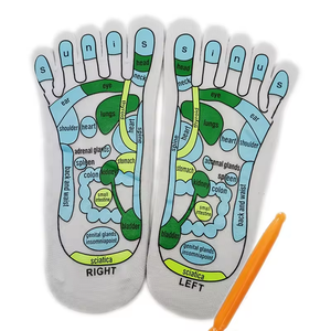 Cinq doigts soulagent les points d'acupuncture <span class=keywords><strong>de</strong></span> physiothérapie auxiliaire fatiguée Illustration Acupression Réflexologie anatomique Chaussettes <span class=keywords><strong>de</strong></span> message <span class=keywords><strong>de</strong></span> <span class=keywords><strong>pied</strong></span> - Product Image 3