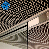 Grillage tissé par aluminium décoratif coloré de panneaux de mur de grillage décoratif de revêtement de poudre