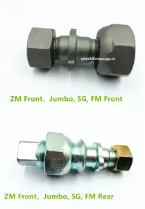 China Factory Good Quality Auto Wheel Hub Bolt For Japanese Hino ZM Rear 04042-1035P