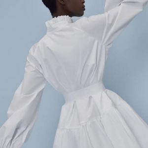 Vestidos de Otoño de Nuevo Diseño para Mujer, Vestidos Casuales Holgados y Modestos, Vestido de Lino Mini de Alta Calidad con Mangas Largas para Mujer - Product Image 2