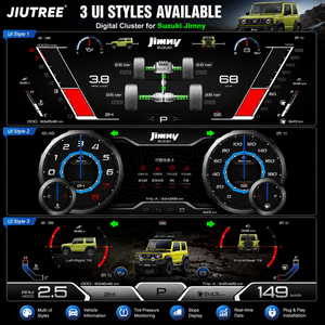 หน้าปัดดิจิตอล Carplay สำหรับ SUZUKI JIMNY JB64 JB74 ปี 2019-2026 จอแสดงผล LCD สำหรับรถยนต์ แผงหน้าปัดดิจิตอลแบบ Virtual Cockpit - Product Image 6