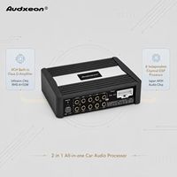 Amplificateur de voiture 4 canaux classe D avec processeur DSP 8 canaux intégré et égaliseur 31 bandes pour autoradio d'usine