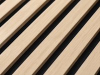 Panneaux muraux acoustiques modernes en bois MDF naturel Akupanels, panneaux décoratifs d'isolation phonique, design graphique, marque FC pour hôtel
