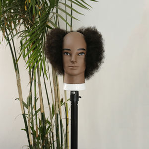 100% vrais cheveux humains hommes <span class=keywords><strong>coiffure</strong></span> formation tête coupe pratique Mannequin tête pour Salon - Product Image 1