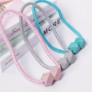 Accessoires pour embrasses de rideaux magnétiques pour décoration intérieure Sangles de rideaux en corde Boucle magnétique pour rideaux - Product Image 1