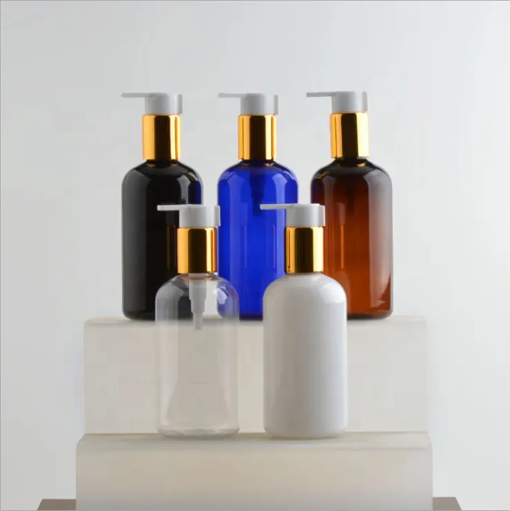 Cosmetic PET Plastic Hand Lotion Wash Liquid Foaming Soap Bottles Hair Oil Shampoo Spray Bottle Skincare Face cream jars