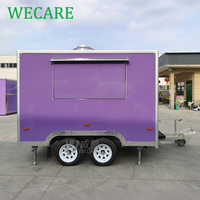 Remolque de Comida Móvil WECARE para Smoothies, Pizza, Café, Comida Rápida, Catering, Barbacoa, con Equipamiento de Cocina Completo