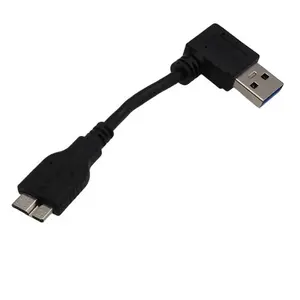 OEM hot Sale Right Angle USB 3.0 Cable - USB A Male to Micro B Male Cable...