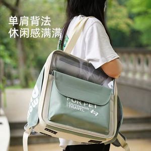 Sac de voyage pour animaux de compagnie, grande capacité, respirant, portable, pour chats - Product Image 3