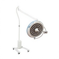 Mobile LED-OP-Leuchte 160000 Lux 80 LEDs Trolley Schattenfreie Operationslampe 3000-6700K für Krankenhaus, Klinik und Tierarztpraxis