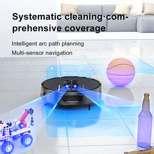 Aspiradora Robótica Inteligente para el Hogar <span class=keywords><strong>con</strong></span> <span class=keywords><strong>Sensor</strong></span> de Distancia LDS, Limpieza de Pisos Secos y Húmedos, Control Remoto por Aplicación, Barredora Eléctrica - Product Image 5