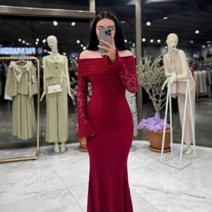 Abito sexy senza spalline in pizzo, abbigliamento gotico da donna, maniche lunghe, abiti casual <span class=keywords><strong>bianchi</strong></span>, elegante abito da donna, balle di <span class=keywords><strong>vestiti</strong></span> misti all'ingrosso - Product Image 1