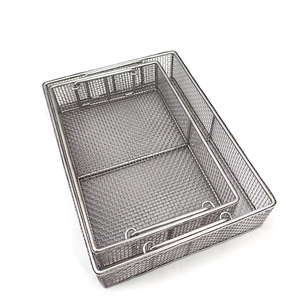 304/316/316L Stainless Steel Medical Sterilization <b>Basket</b> Eco-Friendly Multifunction Customized Disinfection Wire <b>Mesh</b> Design - Product Image 4