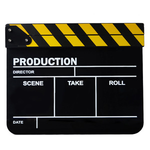 KAMPHO Planche à Clapper Acrylique Colorée, Réalisateur Scène Vidéo, Planche à Clapet pour Film TV, Planche à Découper en Ardoise - Product Image 4