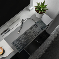 Clavier de jeu filaire USB prenant en charge l'anglais arabe russe français allemand portugais espagnol italien persan thaï couleur ordinateur