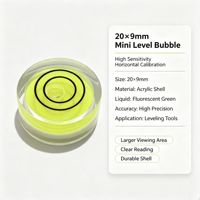Niveau à bulle circulaire en acrylique 20 mm, flacon à bulle sphérique coloré pour cadeau, personnalisation usine