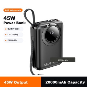 พาวเวอร์แบงค์พกพา 45W <span class=keywords><strong>20000mAh</strong></span> พร้อมสายชาร์จคู่ในตัว - Product Image 3